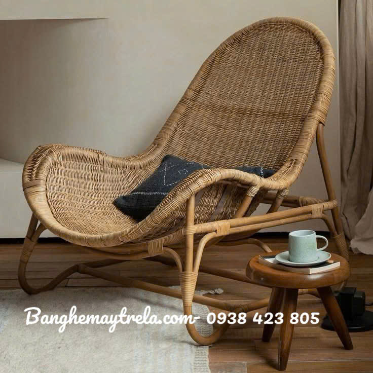 Ghế mây thư giãn đan kín